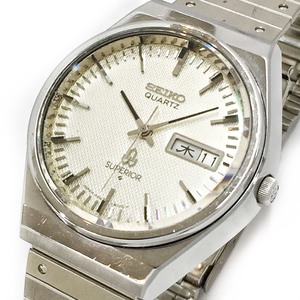 稼働品!!電池交換済!!訳あり品!!ＳＥＩＫＯ/セイコー スーペリア クォーツ メンズ ウォッチ ＵＳＥＤ品 4883-8001