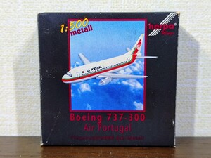 ヘルパ helpa ボーイング 737-300 飛行機ミニカー エアポルトガル 1/500 Air portugal 旅客機 模型 ダイキャスト