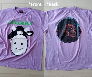 ☆［ L ］「 DINOSAUR Jr. ダイナソーJr. cow バンド ビンテージスタイル プリントTシャツ (*BIO) 」新品