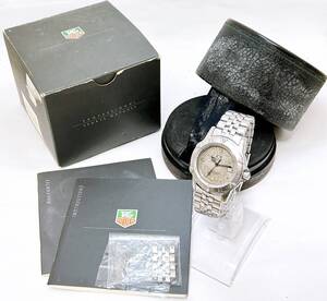 ML371【RUP】★1円～★ タグホイヤー Tag Heuer professional 200m グレー文字盤 WD1211-K-20 メンズ クオーツ デイト 腕時計 箱/取説付