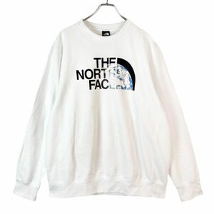 新品未使用品！ザノースフェイスTHE NORTH FACEスウェットトレーナーEARTH DAY CREWアースデイクルー地球デカロゴプリント40516