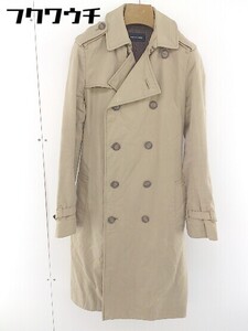 ■ ◎ pas de calais パドカレ ベルト付 長袖 トレンチ コート サイズ38 ベージュ レディース