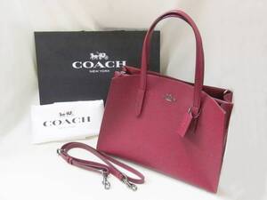 ★☆美品　COACH　コーチ　チャーリー　キャリーオール　2WAY　バッグ　赤　38616☆★