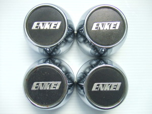 当時物 ほぼ新品 76mm エンケイ センターキャップ ENKEIロゴ 76パイ 旧車 昭和 ホイールキャップ バハ ディッシュ 4個