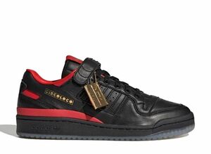 adidas Circoloco Forum Low "Core Black/Core Black/Vivid Red" 28.5cm HQ3618