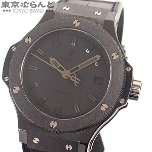 101737613 1円 ウブロ HUBLOT ビッグバン オールブラック 365.CM.1110.LR セラミック アリゲーター ラバー 500本限定 腕時計 メンズ 自動巻