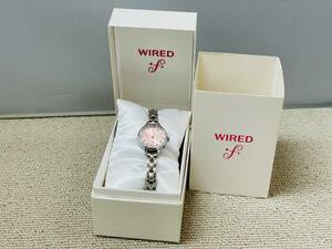 中古品 SEIKO WIRED F 1N01-0SB0 レディース ピンク クォーツ