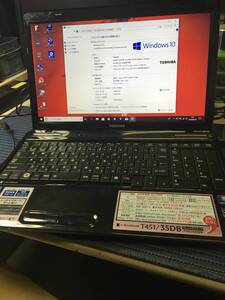 中古 TOSHIBA dynabook T451/35DB