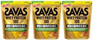 3袋★明治 ザバス(SAVAS) ホエイプロテイン100 バナナ風味(980g)x3袋★賞味期限2025/12