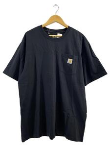 Carhartt◆LOOSE FIT/Tシャツ/ロゴ/L/コットン/BLK/ブラック