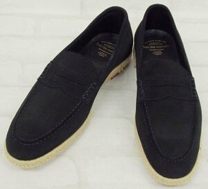 1S2248■未使用品 footthecoacher コインローファー エスパドリーユ フットザコーチャー COIN LOAFER ブラック