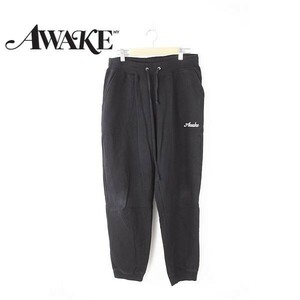 A3657/美品 春夏 AWAKE アウェイク コットン イージー スウェット ジョガー リブパンツ M 黒/カナダ製 メンズ 元SUPREMEデザイナー