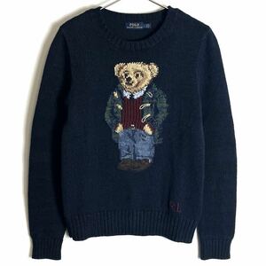 【美品】POLO RALPH LAUREN ポロベア コットンニット レディース