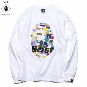 【新品未使用】 19SS 新品 FCRB A BATHING APE f.c real bristol エフシーレアルブリストル エイプ SOPHNET BAPE L/S APE HEAD TEE