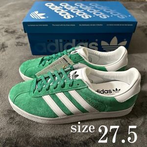 27.5cm 新品 adidas GAZELLE 85 アディダス ガゼル85 スニーカー シューズ 緑 白 グリーン ホワイト GY2532 