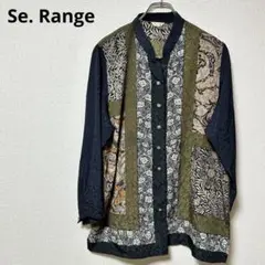 【Se. Range】 (46) / ヴィンテージ シャツ ブラウス 総柄