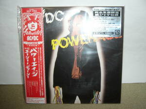 名手Cliff Williams加入　第一期全盛期幕開けの大傑作「POWERAGE」リマスター紙ジャケット仕様限定盤　国内盤未開封新品。