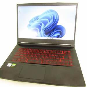 MSI GF63-10UC-3050JP ゲーミングノートPC 15.6インチ 【i5-10500H/16GB/SSD:512GB】 2022年発売モデル ▼KD3870