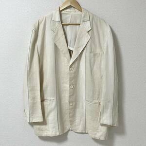 AD1990 田中オム COMME des GARCONS HOMME リネン テーラードジャケット コムデギャルソンオム ブレザー 麻 90s VINTAGE archive 4070281