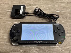 ☆ PSP ☆ プレイステーションポータブル PSP-1000 ブラック 動作品 本体 バッテリー アダプター 付属 PlaystationPortable SONY 1127