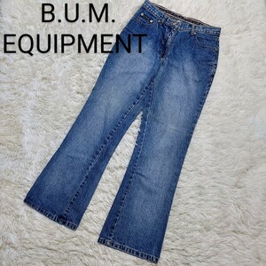 B.U.M.EQUIPMENT　ジーパン　フレア　ライトブルー　Sサイズ