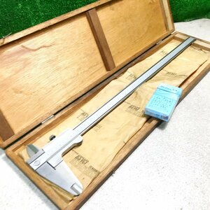 ツ清f901 カノン/KANON 精密長尺ノギス・キャリパー 50cm/500mm■ステンレス製 目量0.05mm 専用木箱付 精密測定機器