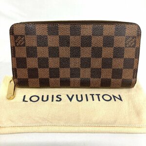 ※※LOUIS VUITTON ルイヴィトン ダミエ ローズバレリーヌ ジッピーウォレット ラウンドファスナー 長財布 内側ピンク N60046 ※※