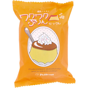 【まとめ買う】喫茶ペリカン ワクワクぷりんせっけん 甘いカラメルプリンの香り 80g×6個セット