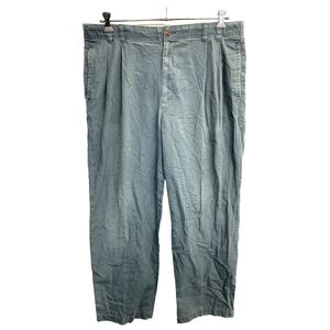 DOCKERS チノパン W38 ドッカーズ ビッグサイズ タックパンツ グレー系 コットン 古着卸 アメリカ仕入 2406-748