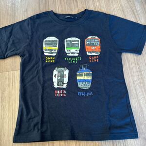 BEAMS ビームス　ミニ　電車　半袖Tシャツ　新品未使用　サイズ130 ネイビー