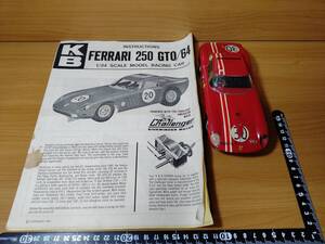 【車18＋取説】K&B スロットレーサー FERRARI 250 GTO/64 フェラーリ250 GTO/64