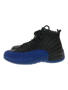 NIKE◆AIR JORDAN 12 RETRO/エアジョーダン12レトロ/ブラック/130690-014/27cm/BLK