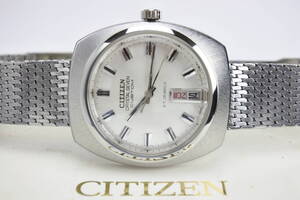 ☆☆☆当時世界一薄型自動巻　1969年製　CITIZEN　クリスタルセブンカスタム デラックス 27石　自動巻（手巻付）紳士腕時計　未使用　OH済