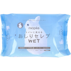 【まとめ買う】ネピア トイレに流せる おしりセレブWET 詰替用 60枚入×6個セット