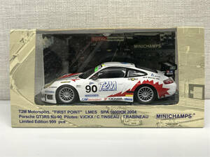 【１円スタート】 1/43 ミニチャンプス T2M ポルシェ911 GT3 RS 1000km スパ 2004 046980 MINICHAMPS ZP