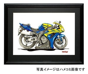 イラスト CBR1000RR Fireblade（青/黄）