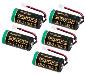 5個セット SH384552520 CR-2/3AZ CR-2/3AZC23P 対応互換リチウム電池 1600mAh 大容量 SHK7620 等 住宅用火災警報器 バッテリー