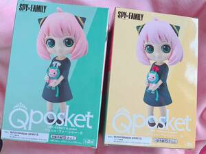 即決同梱可 新品未開封 Qposket SPY×FAMILY スパイファミリー アーニャ・フォージャー II 全2種セット カラー A B