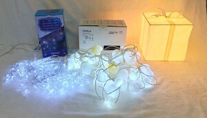 クリスマスイルミネーション　Xmasデコレーションライト　スノーフレーク　プレゼントBOX　球体　雪の結晶　店舗装飾