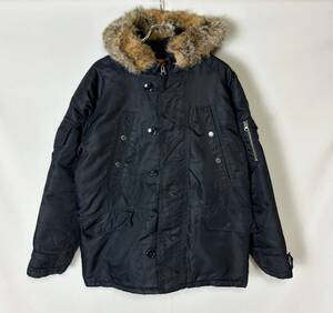 00s 正規品 OLD GAP N3-B SNORKEL オールド ギャップ フェイクファー フライトジャケット ダークネイビー系 M