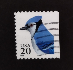 アメリカの鳥の切手1995-06-15発行 Blue Jay (Cyanocitta cristata)