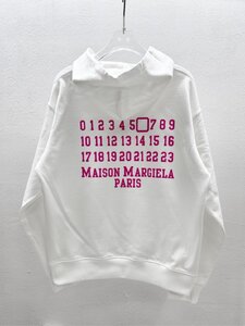 Maison Margiela メゾン マルジェラ カレンダー logo ジップパーカー パーカ ホワイト 中古 M TN 1