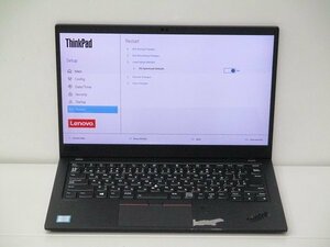 【1円スタート】lenovo ThinkPad X1 Carbon 7th Gen 20QES12702 Core i5 8365U 1.6Ghz 16GB 14インチ OSなし BIOSのみ