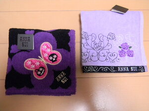 アナスイのタオルハンカチ *● ２枚セット ANNA SUI