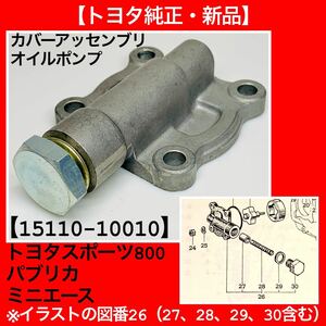 【トヨタ純正新品】トヨタスポーツ800（UP15）、パブリカ、ミニエース、オイルポンプ用カバーアッセン【15110-10010】ヨタハチ、トヨタS800