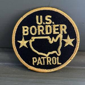 【USA vintage】ワッペン　US. BORDER PATROL 刺繍ワッペン　アメリカ ビンテージ