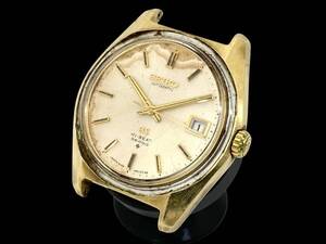 12T3★稼働★ GRAND SEIKO グランドセイコー GS HI-BEAT 38000 メダリオン デイト（6145-8000）CAP GOLD 腕時計 mens watch