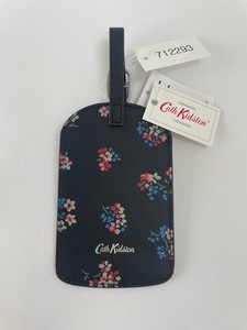 （I03282) 新品未使用品　キャスキッドソン/Cath Kidston　小花柄　ストラップベルト　ICカード　定期入　ブラック　国内定価￥3.850