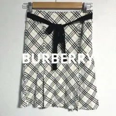 【素敵なデザイン❗️】BURBERRY ノバチェック柄 シルク生地 スカート