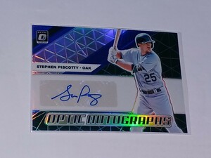 2019 Donruss Optic Autographs Stephen Piscotty Prizm Auto /50 アスレチックス　スティーブン・ピスコッティー　オプティック